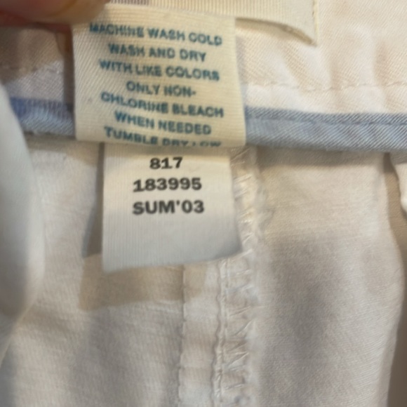 Vintage Y2K Old Navy white shorts 100% cotton pockets belt loops womens size 10 - Picture 12 of 12